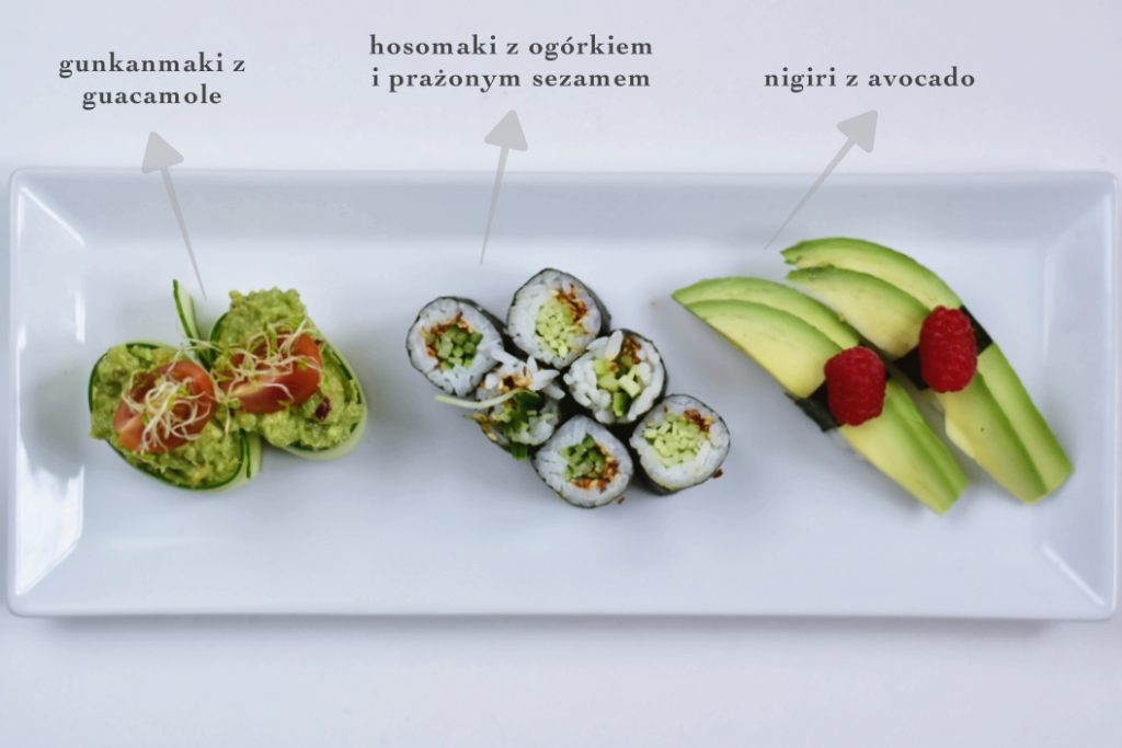 wegańskie domowe sushi